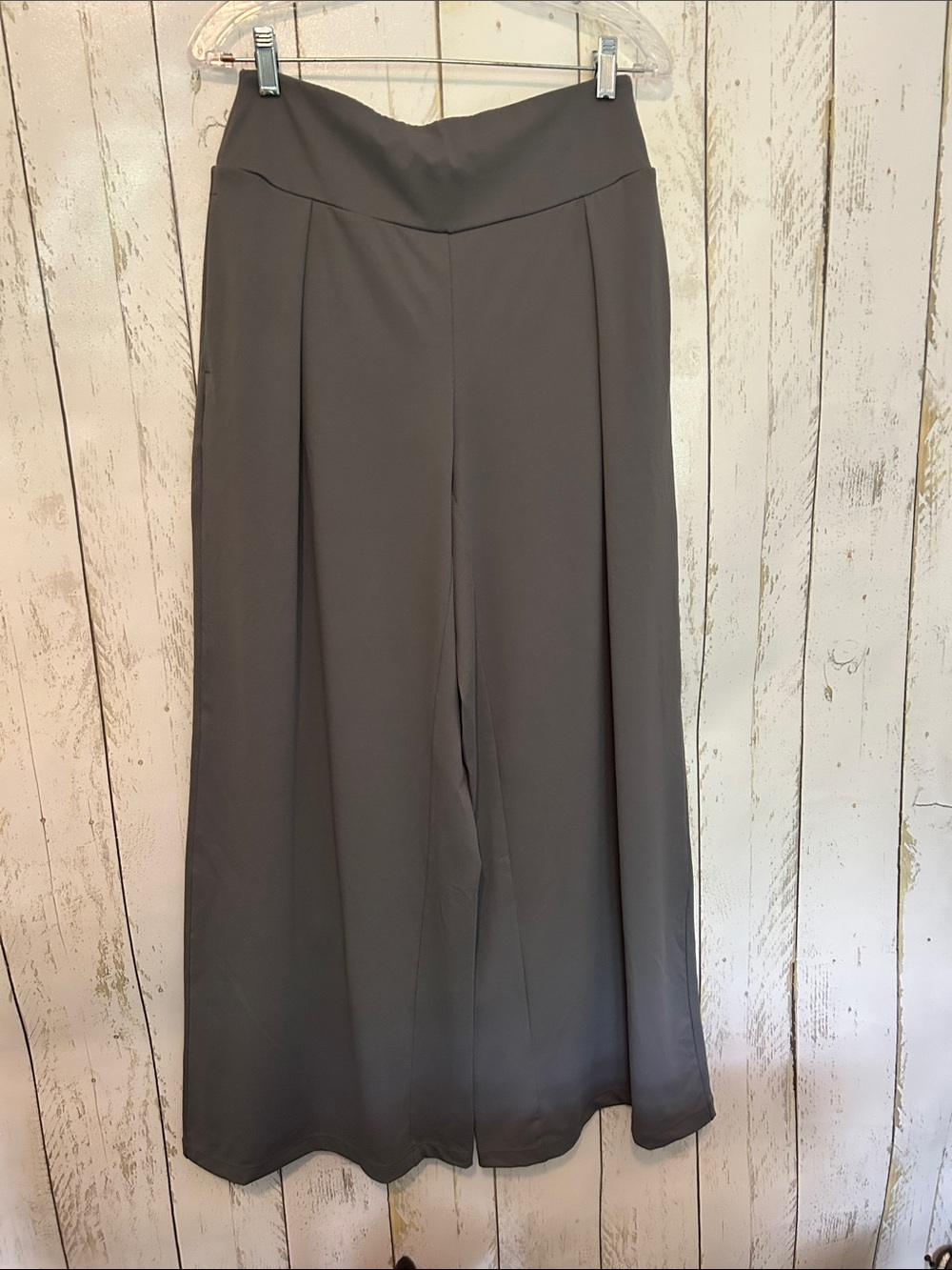 HALARA Charcoal Wide-Leg High-Waist Pants